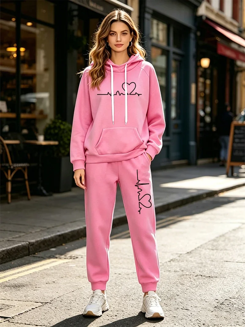 Winter Clothing Sale Women - Ensemble pantalon et sweat à capuche