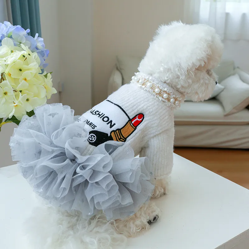 Winter Clothing In French - Bg Tutu étoile chien robes pour