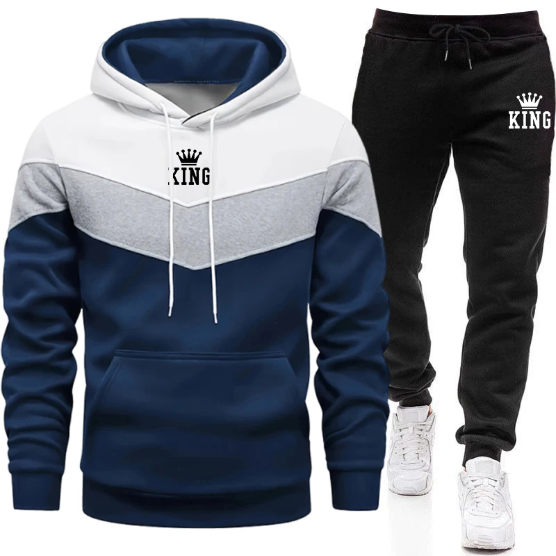 Winter Clothing Outdoor - Survêtement Homme King Printing, Sweatshirts Décontractés