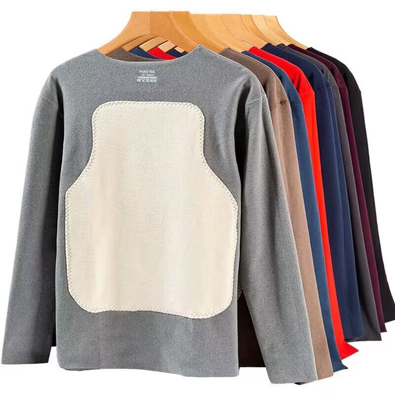 Winter Sun Clothing - T-shirt doublé Smile pour homme, pull