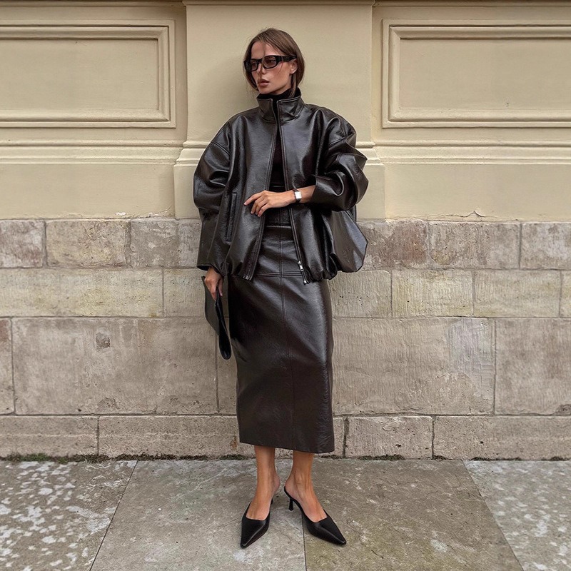 Winter Clothing Dress Up - Nouvelle veste en cuir pour femme