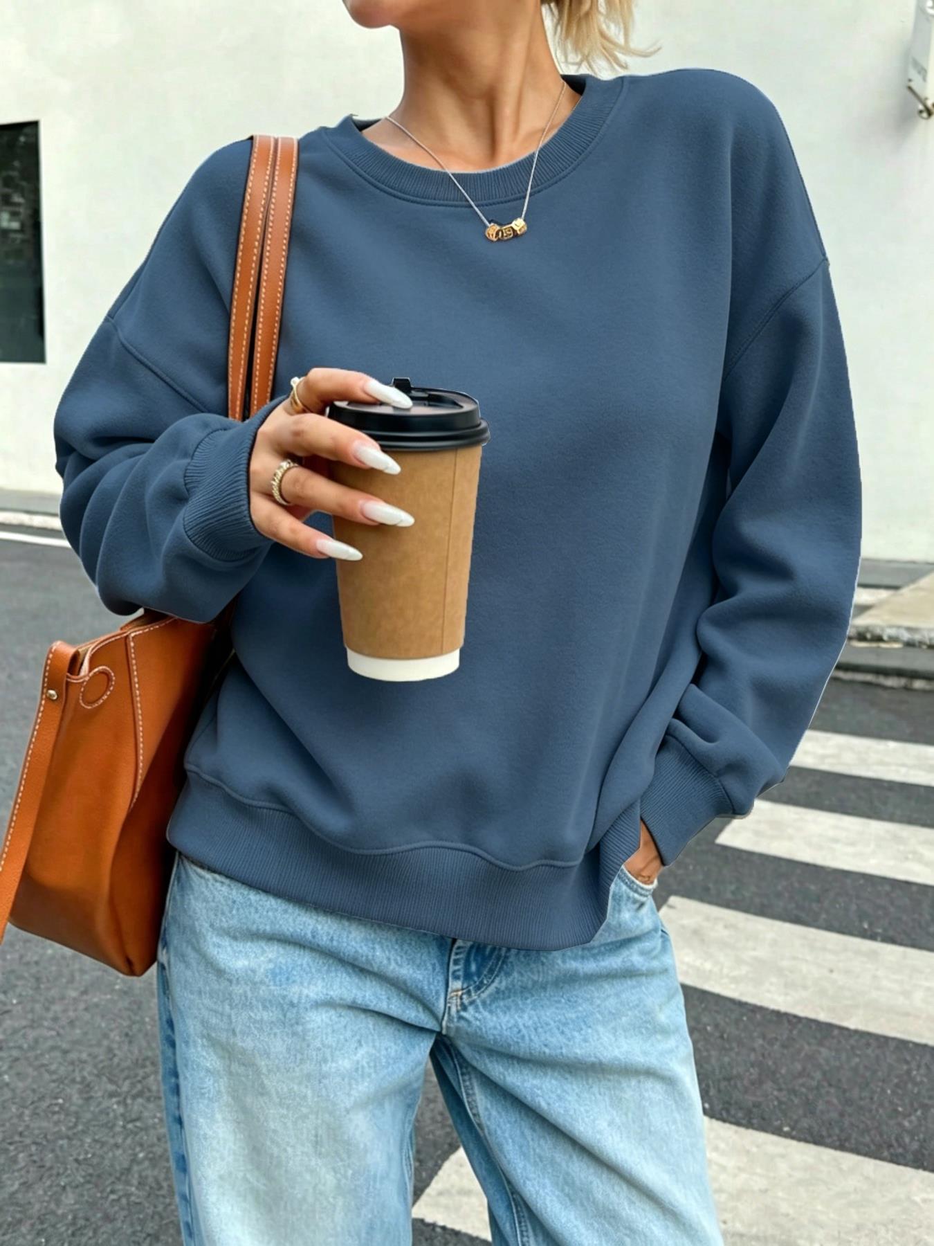 Winter Clothing Sale Women - Sweat-shirts décontractés pour femmes, col rond,