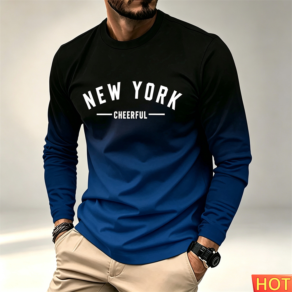 Winter Sun Clothing - T-shirt à manches longues pour hommes,