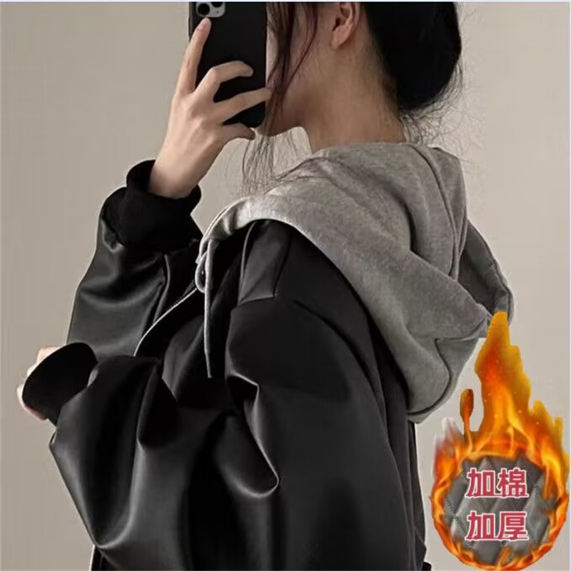 Veste en cuir à capuche, style - Winter Clothing Pinterest avis et prix