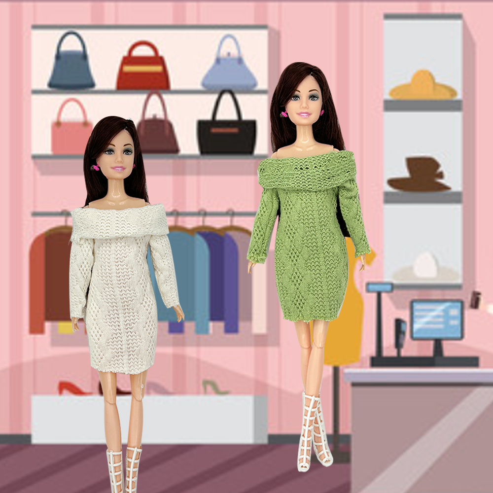 Robes pull à la mode pour poup - Winter Clothing Dress Up avis et prix