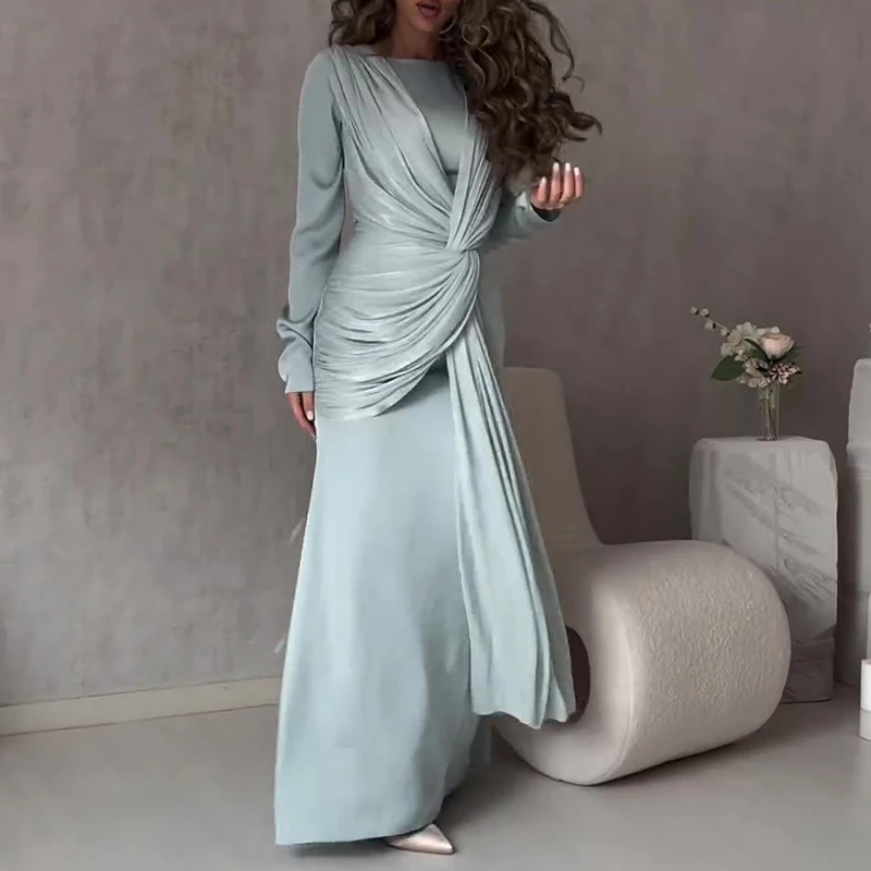 Robe de Soirée Élégante à Col  - Winter Clothing Dress Up avis et prix