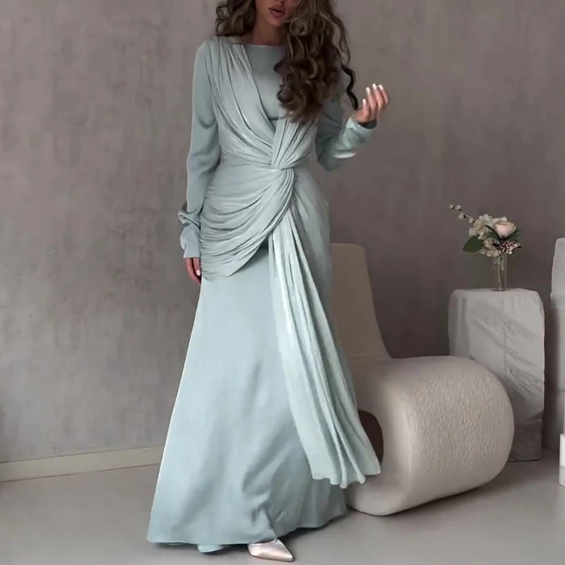 Robe de Soirée Élégante à Col  - Winter Clothing Dress Up avis et prix