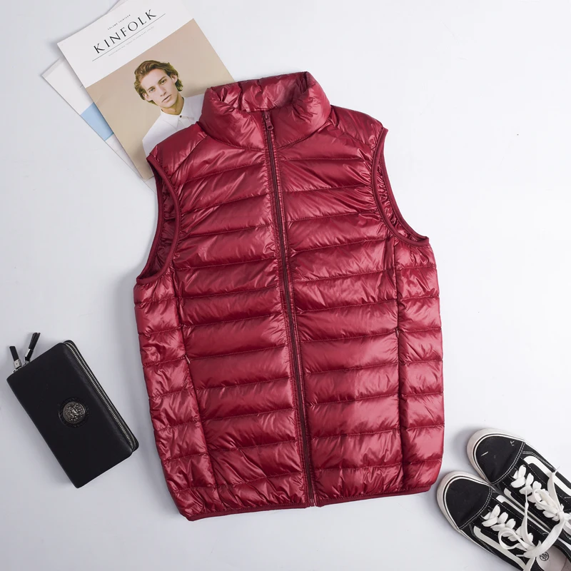Automne hiver hommes duvet de  - Down Vest Ultralight avis et prix