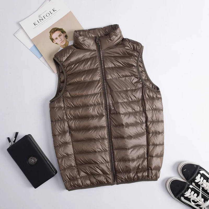 Automne hiver hommes duvet de  - Down Vest Ultralight avis et prix
