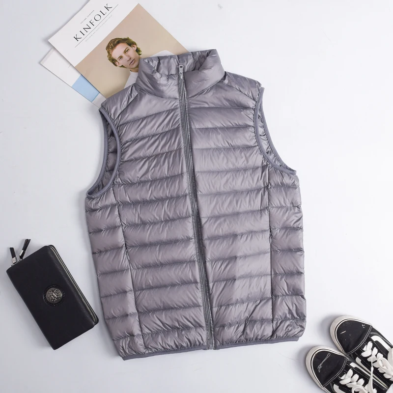 Automne hiver hommes duvet de  - Down Vest Ultralight avis et prix