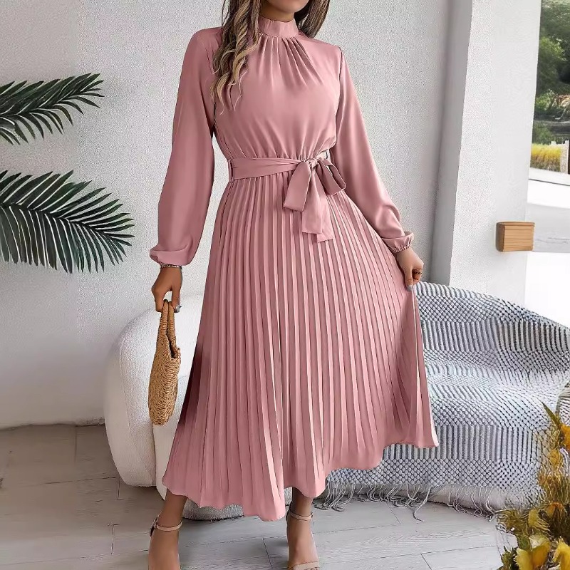 Robe longue élégante à col mon - Winter Clothing Dress Up avis et prix