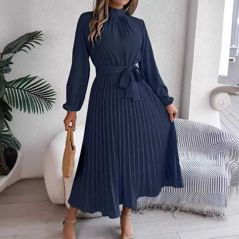 Robe longue élégante à col mon - Winter Clothing Dress Up avis et prix