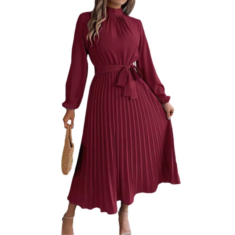Robe longue élégante à col mon - Winter Clothing Dress Up avis et prix