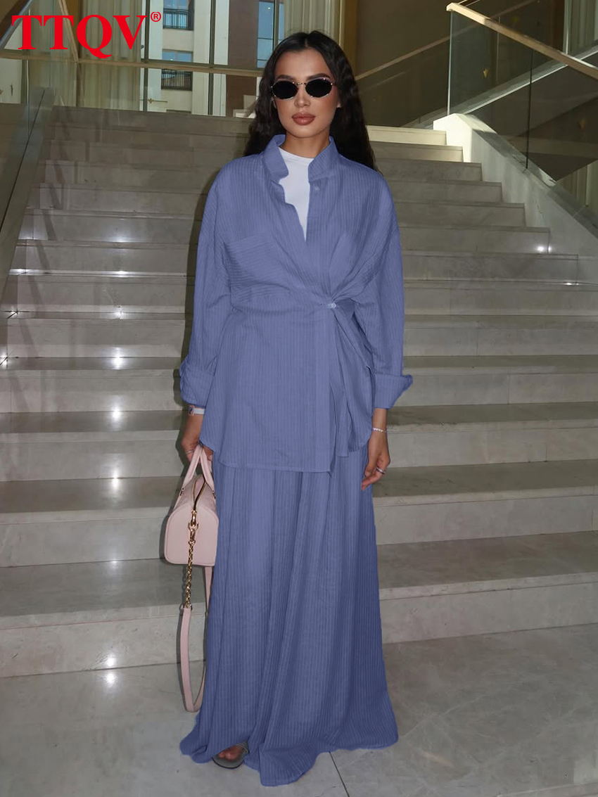 Ensemble 2 pièces ample bleu T - Winter Clothing Line avis et prix